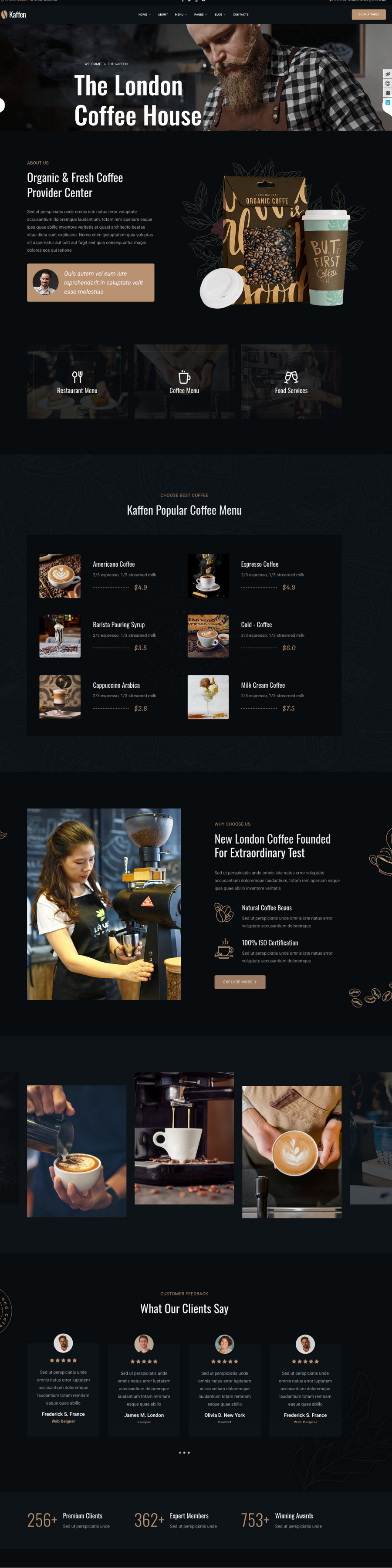 Cafe Website Design for Melbourne Coffee Culture