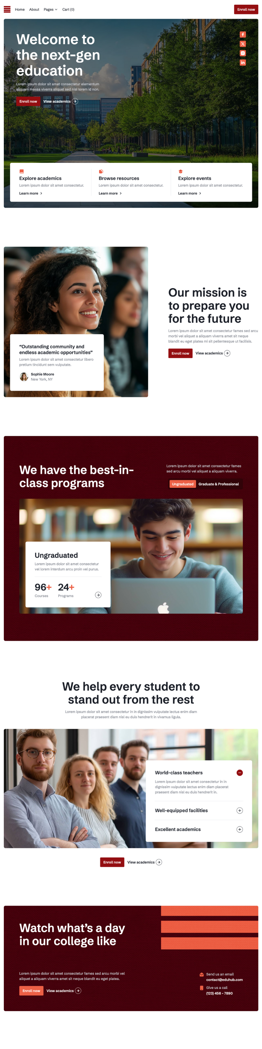 University Website Design for Melbourne Institutions
