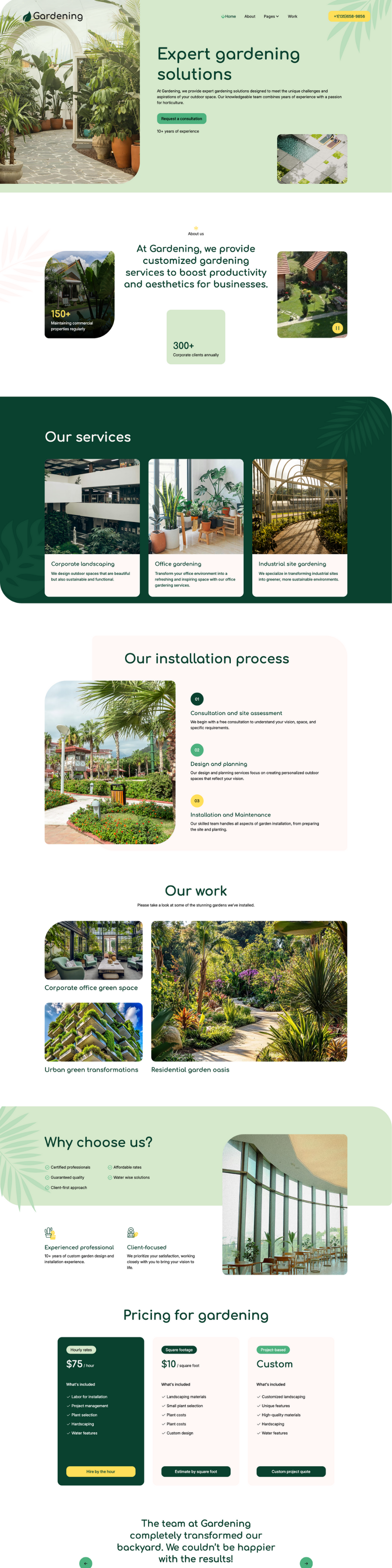 Landscaper Website Design for Melbourne Businesses