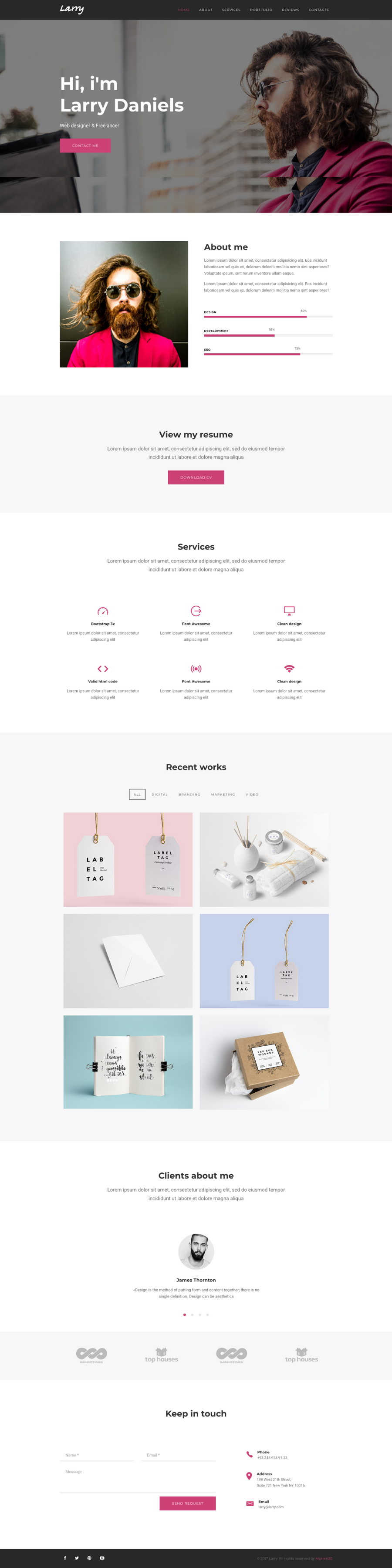 Designer Portfolio Website for Melbourne Creatives