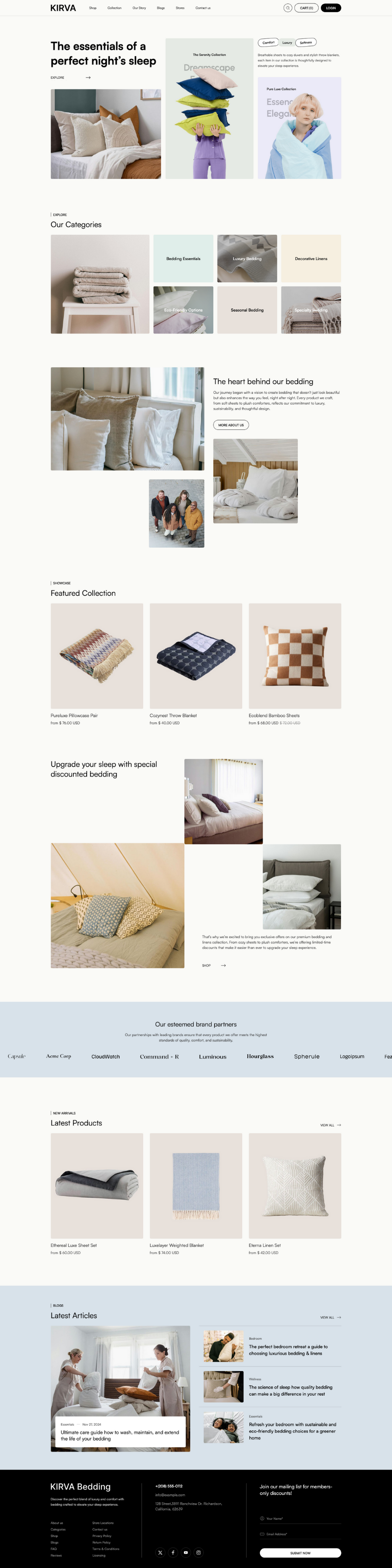 Bedding Store Website Design for Melbourne Retailers