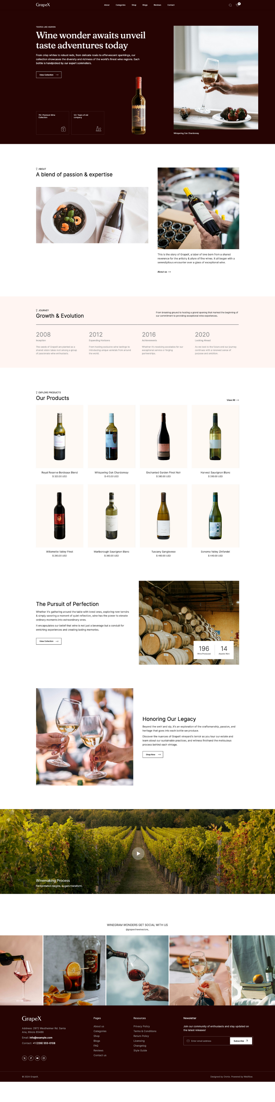 Wine Shop Website Design for Melbourne Merchants