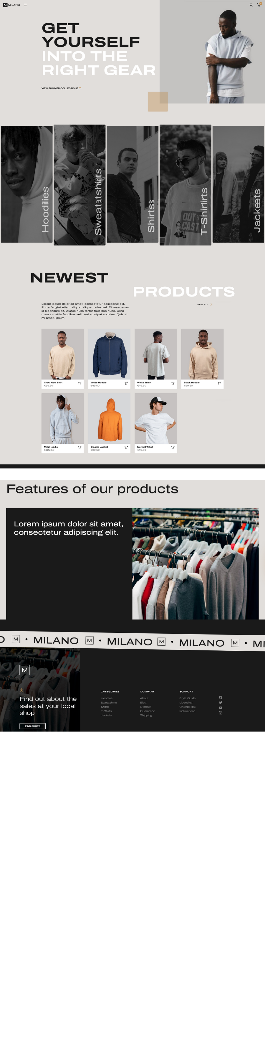 Streetwear Website Design for Melbourne Labels